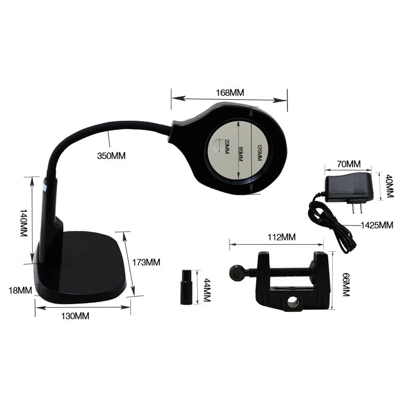 Adjustable Led Desk Magnifier Lamp for 220v Voltage
