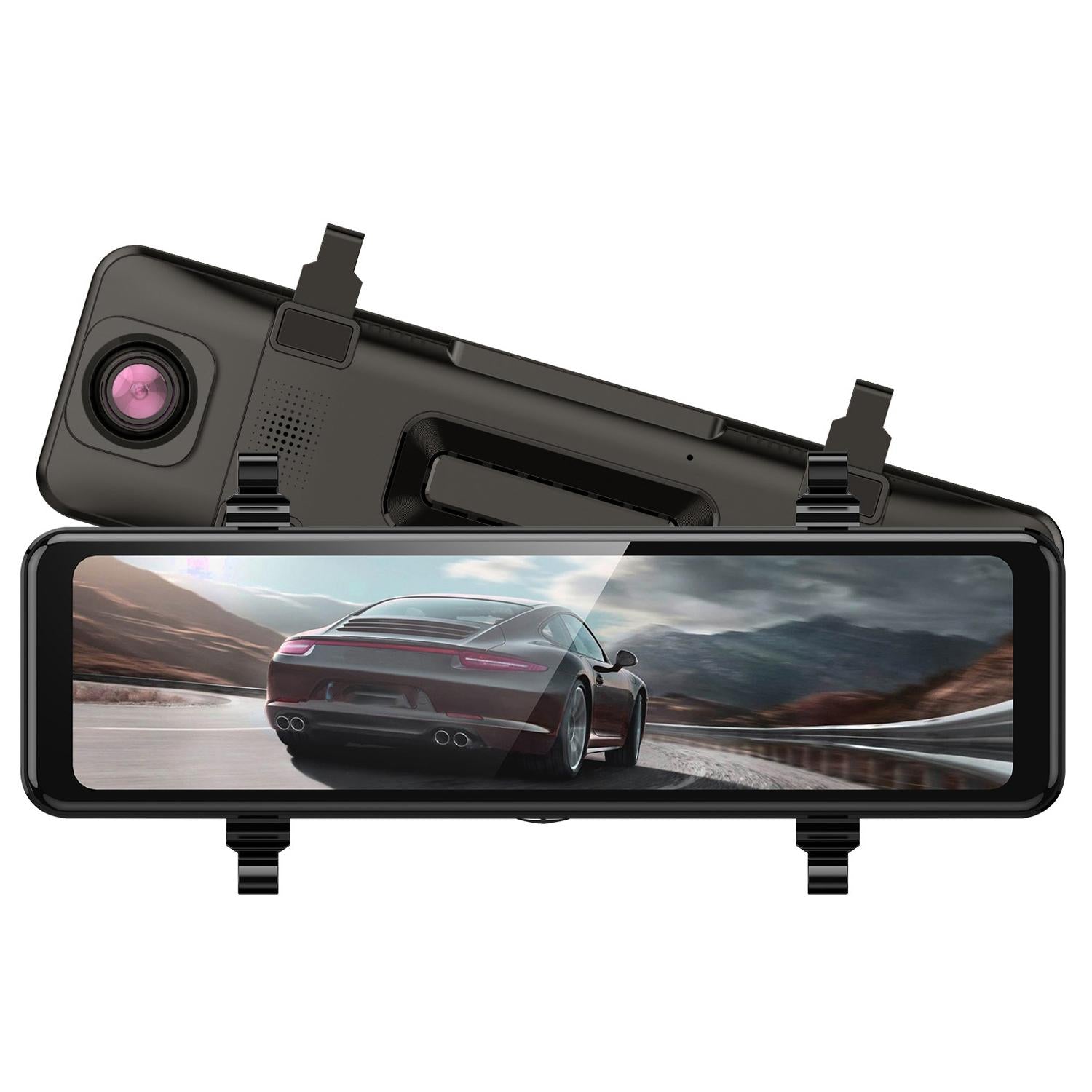 Large Screen Car Recorder with Dual Recording and Night Vision
