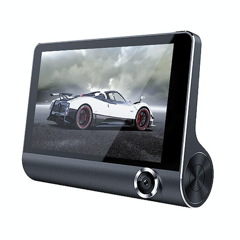 Hd 1080p Car Dvr with 3-in-1 Function and Wide Angle Night Vision - 4 Inch