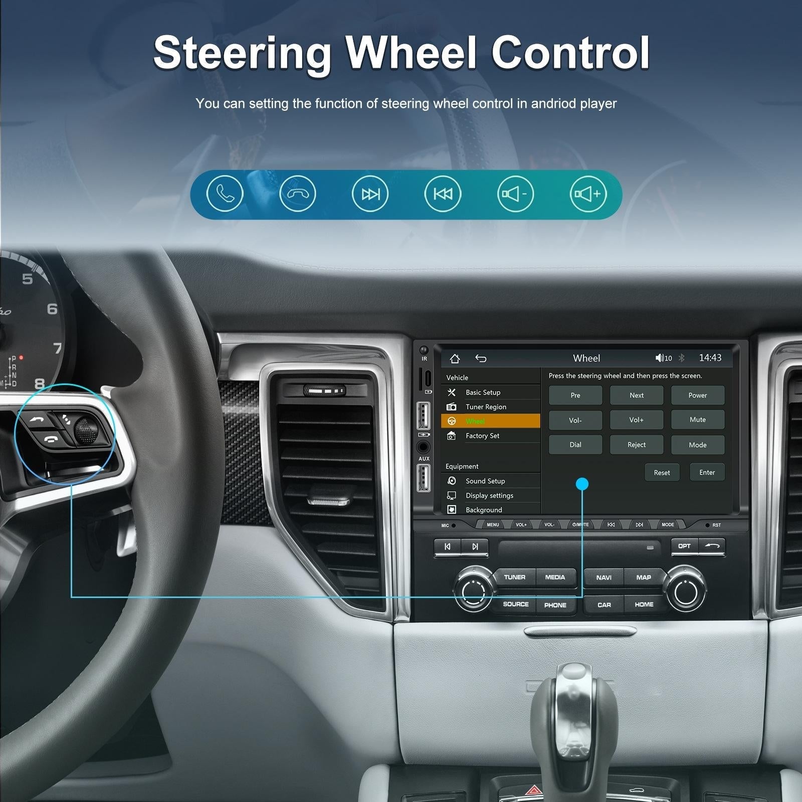 7 Inch Car Mp5 Player Carplay / Android Auto / Mirror Link / Bluetooth - Standard - With Ahd Camera