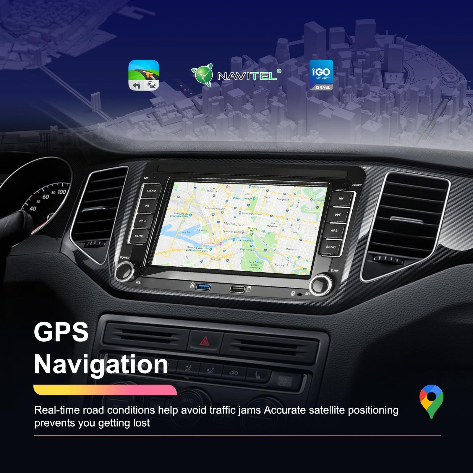 Android Carplay Navigation For Vw / Skoda - 1 + 32G Screen Reversing Camera