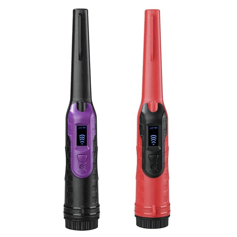 Small Handheld Metal Detector for Outdoor Treasure Hunting - Red Black