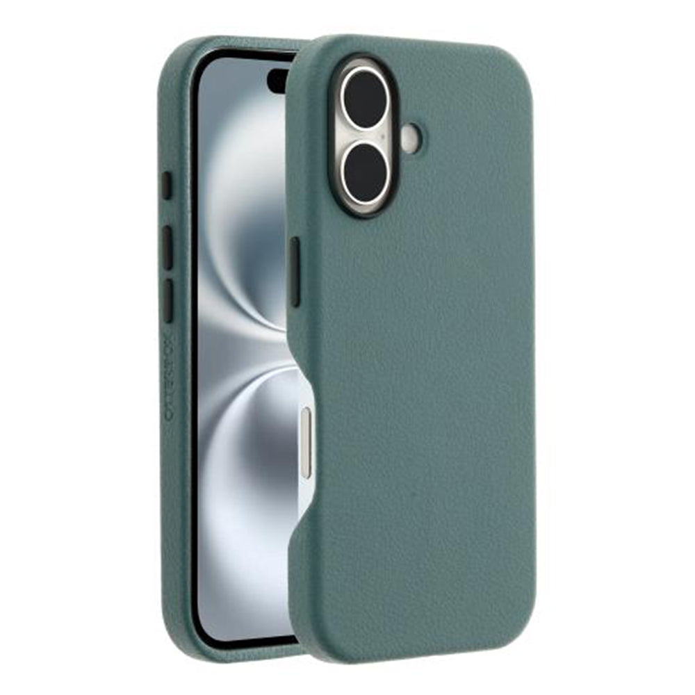 OtterBox Symmetry Cactus Leather Back Case for iPhone 16 - Green