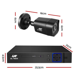 UL-tech CCTV Security System 4CH DVR 4 Cameras 1080p