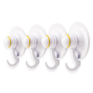 4PC Suction Hook Removable 72mm WHITE