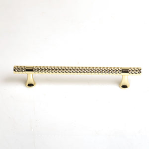 Gold Solid Zinc Kitchen Cabinet Handles Drawer Bar Handle Pull 128mm