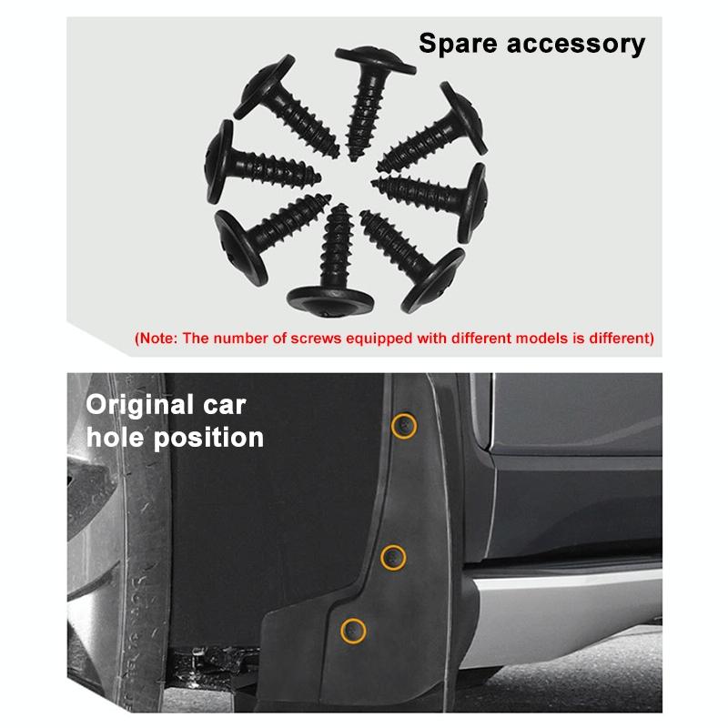 For Kia Sportage 2023 4Pcs / Set Car Auto Soft Plastic Splash Flaps Fender Guard