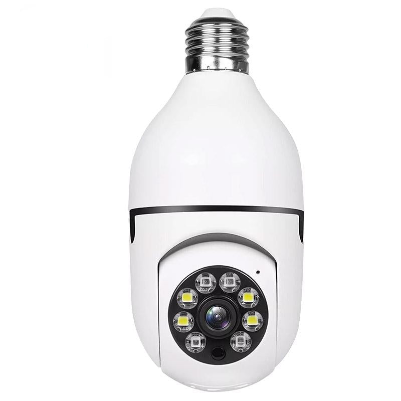 2Mp Hd Wifi Light Bulb Camera With Motion Detection Two-Way Audio Night Vision And Tf Card Support