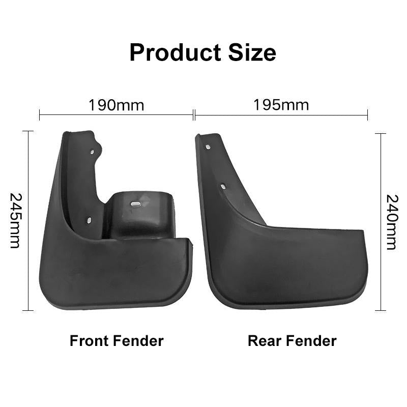 For Suzuki Jimny 2005-2018 4Pcs / Set Car Auto Soft Plastic Splash Flaps Fender Guard
