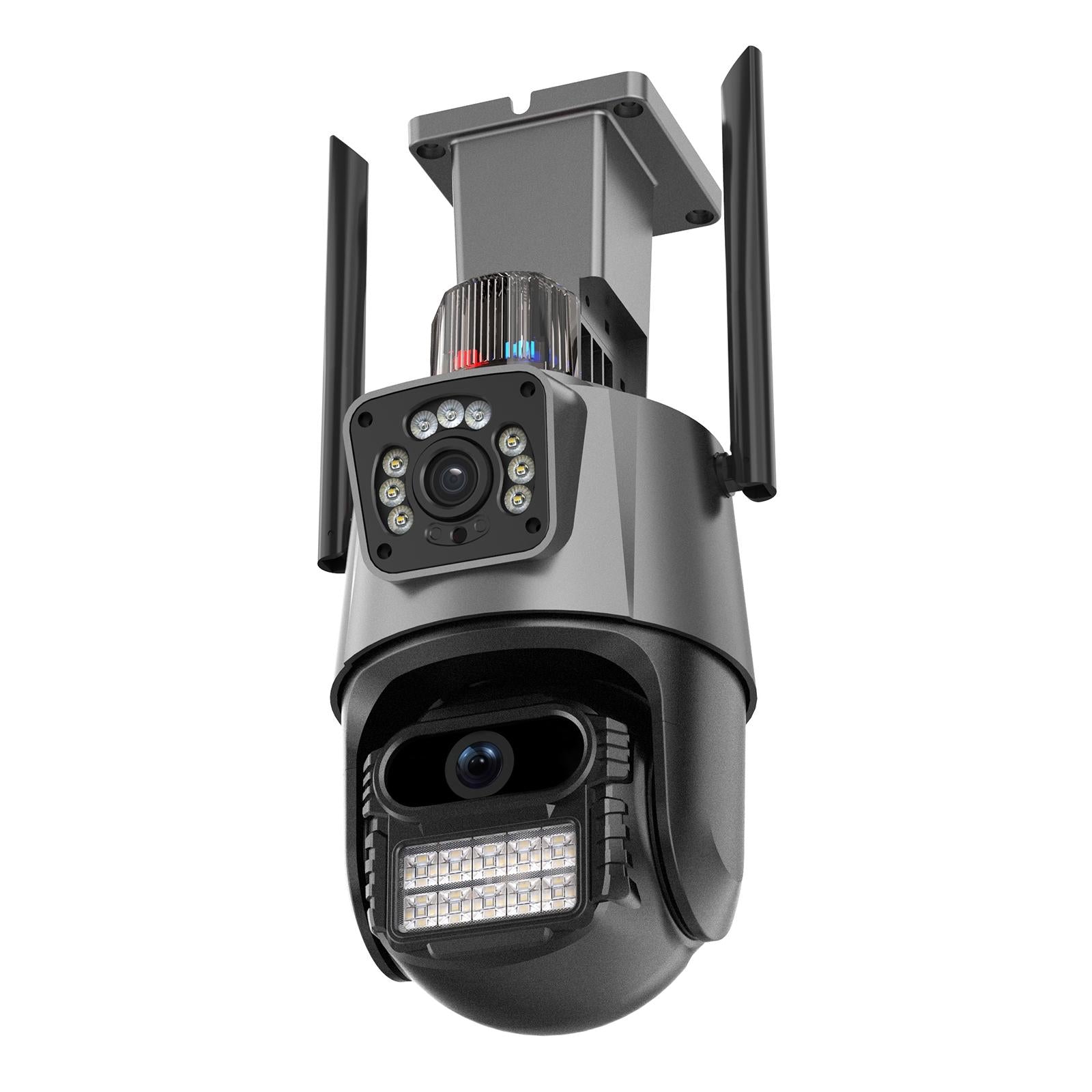 Smart Dual 2Mp Wifi Spherical Ip Camera With Humanoid Recognition And Alarm