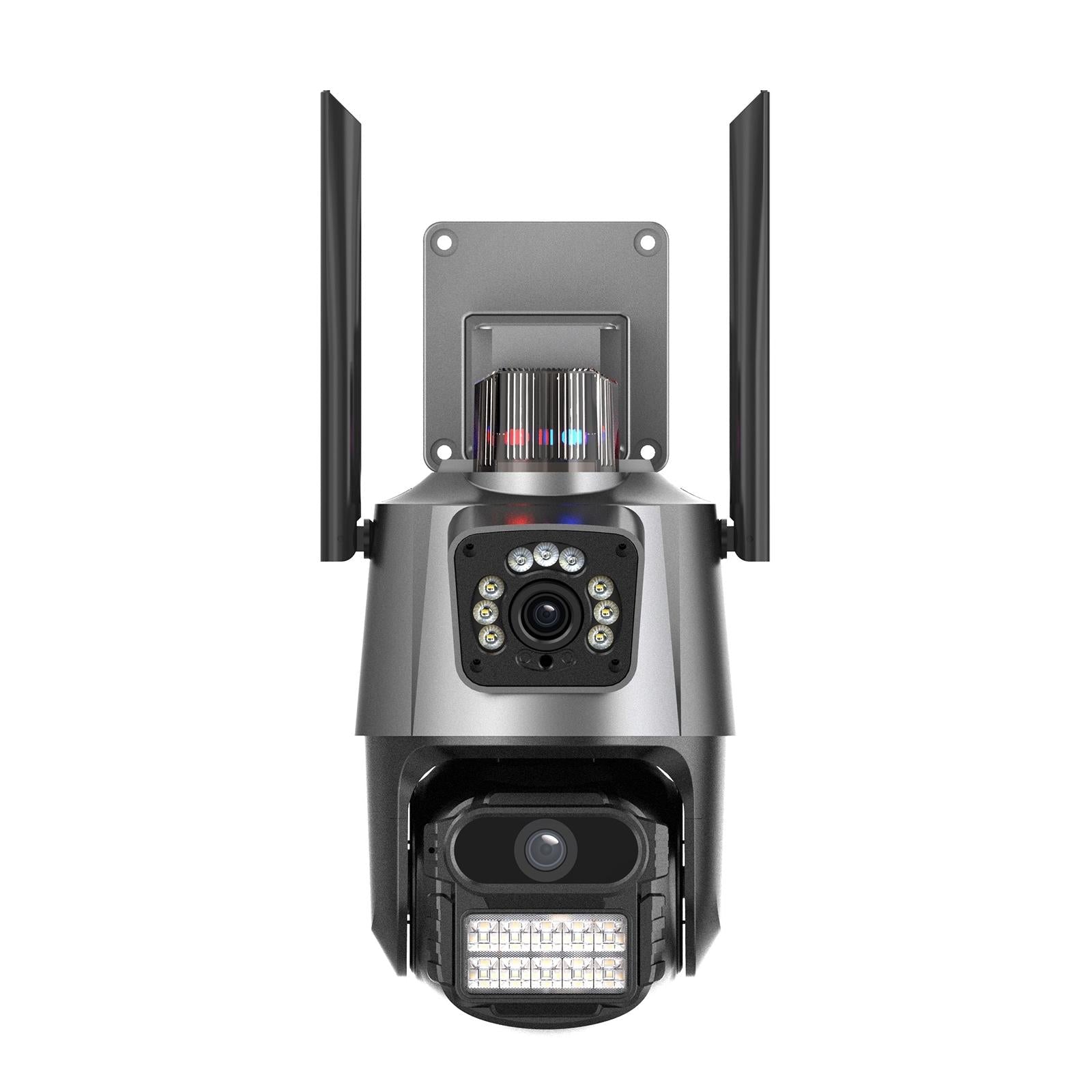 Smart Dual 2Mp Wifi Spherical Ip Camera With Humanoid Recognition And Alarm