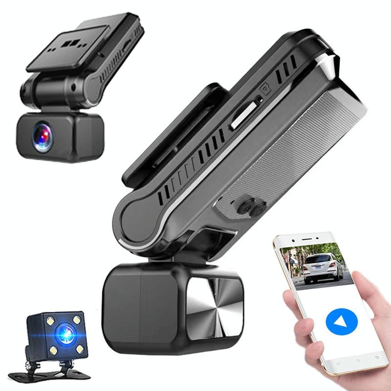 Hd Dual Camera Car Dash Cam with Night Vision and Wifi