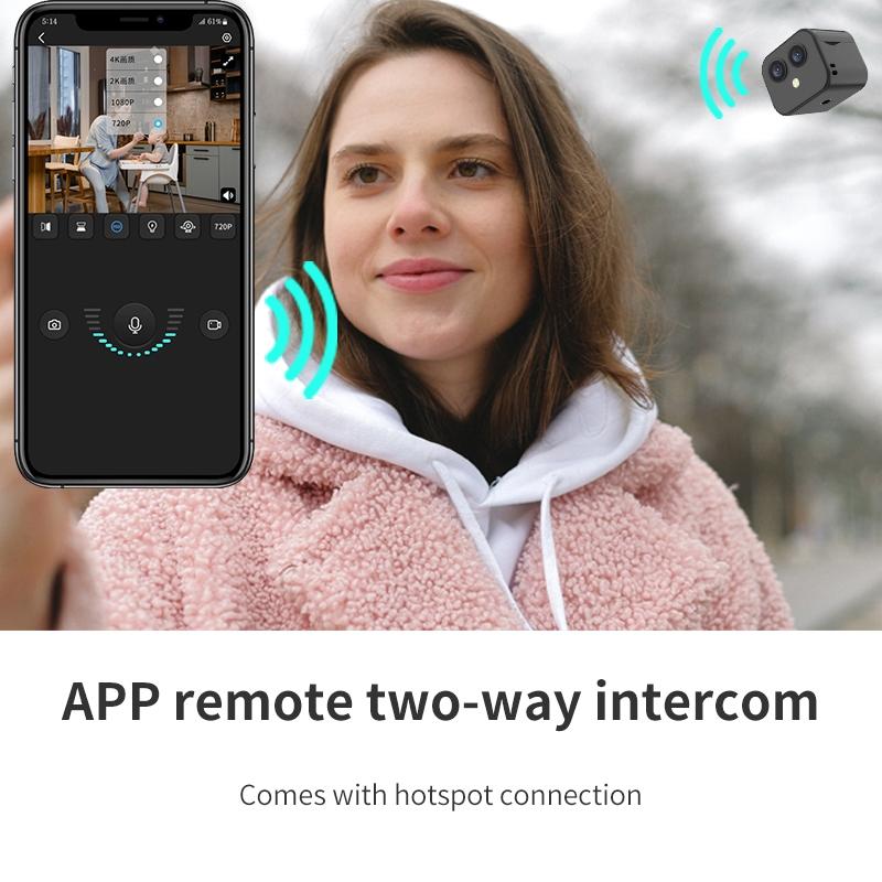 Wireless Dual Lens 4K Camera With Remote Monitoring