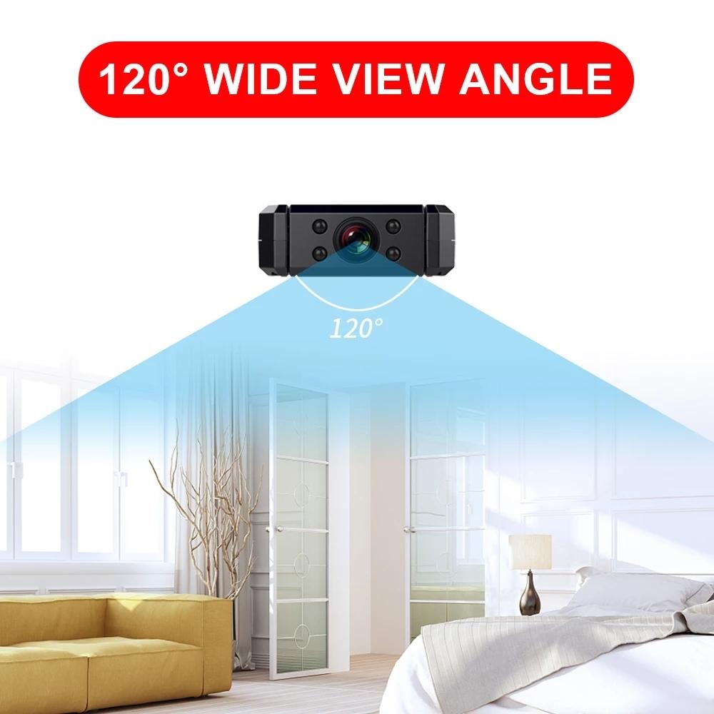 120 Degree Recorder Mini Hd Wifi Camera With Infrared Night Vision