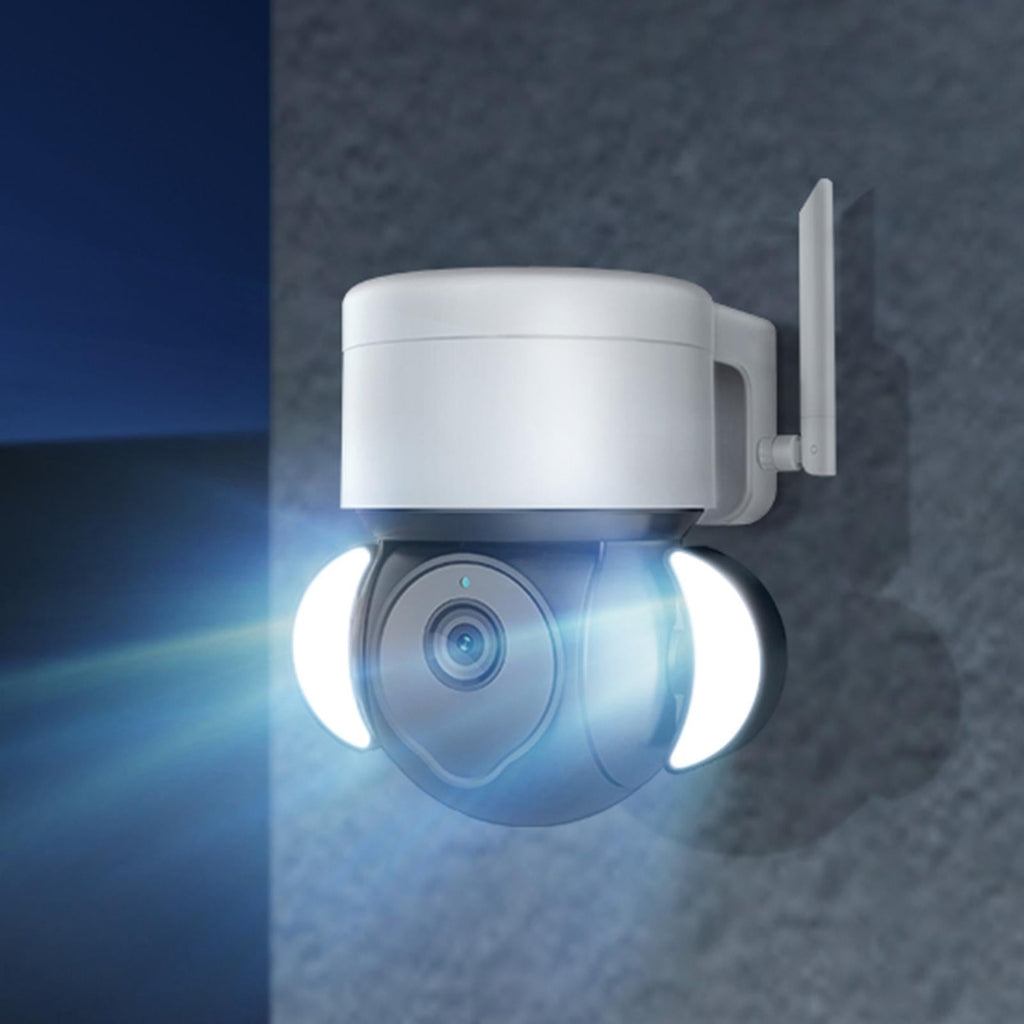 Smart Security Floodlight Camera With 4Mp Resolution Two-Way Audio And Night Vision