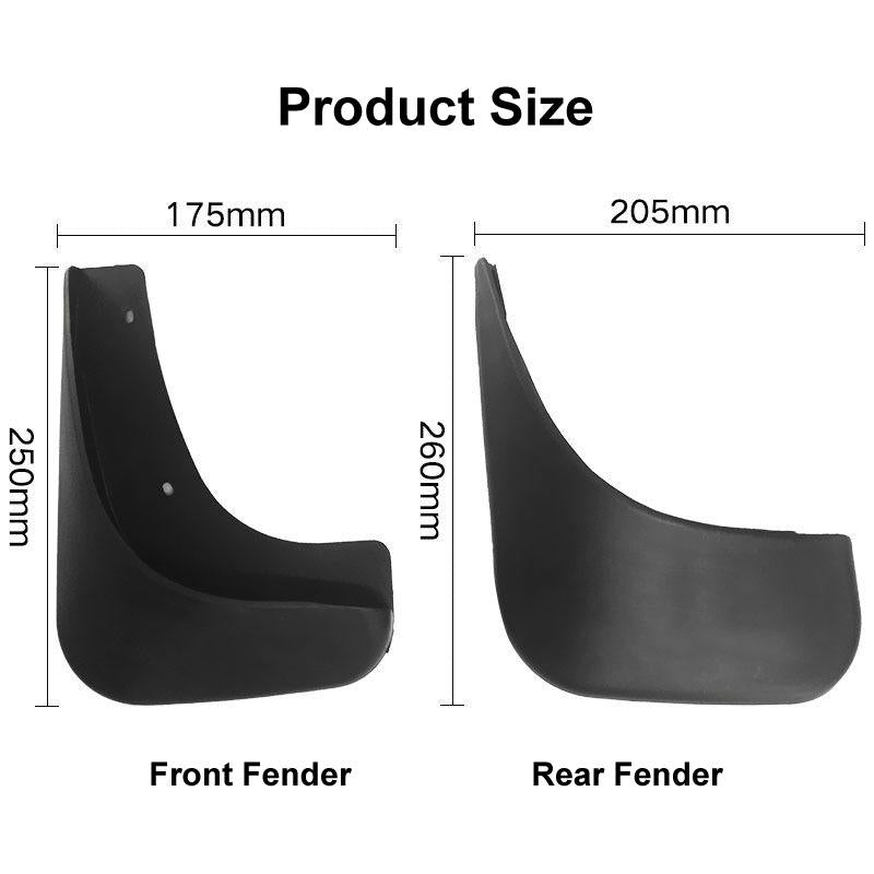 For Volkswagen Touran 2004-2015 4Pcs / Set Car Auto Soft Plastic Splash Flaps Fender Guard