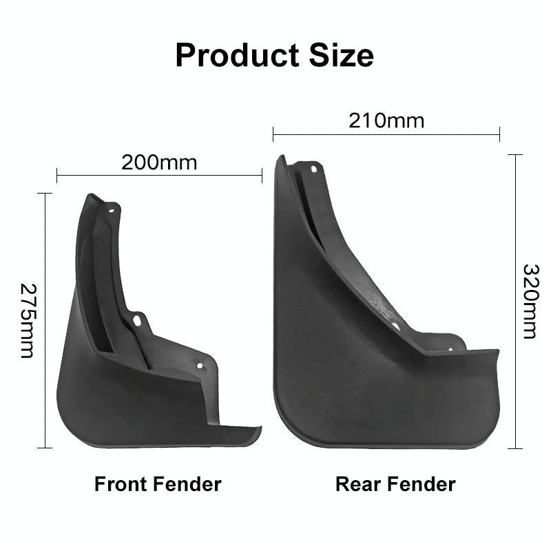 For Skoda Karoq 2017-2023 4Pcs / Set Car Auto Soft Plastic Splash Flaps Fender Guard