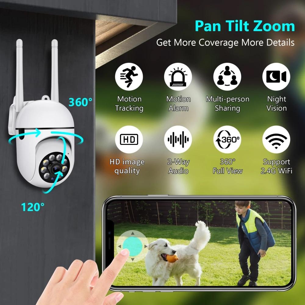Wireless Hd Smart Camera With Night Vision & Two-Way Audio - 16G Memory