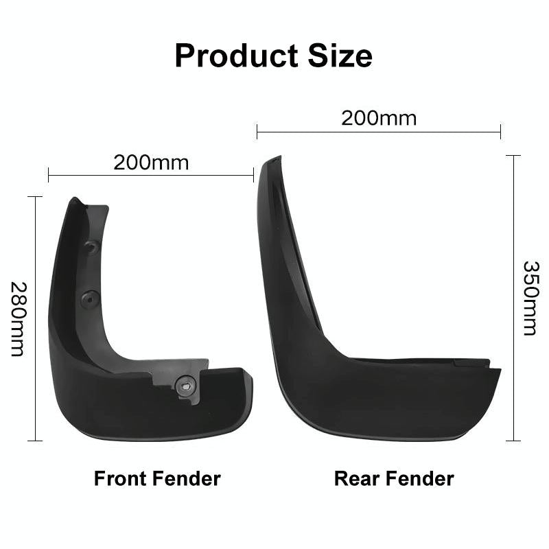 For Honda Fit Jazz 2011-2013 4Pcs / Set Car Auto Soft Plastic Splash Flaps Fender Guard