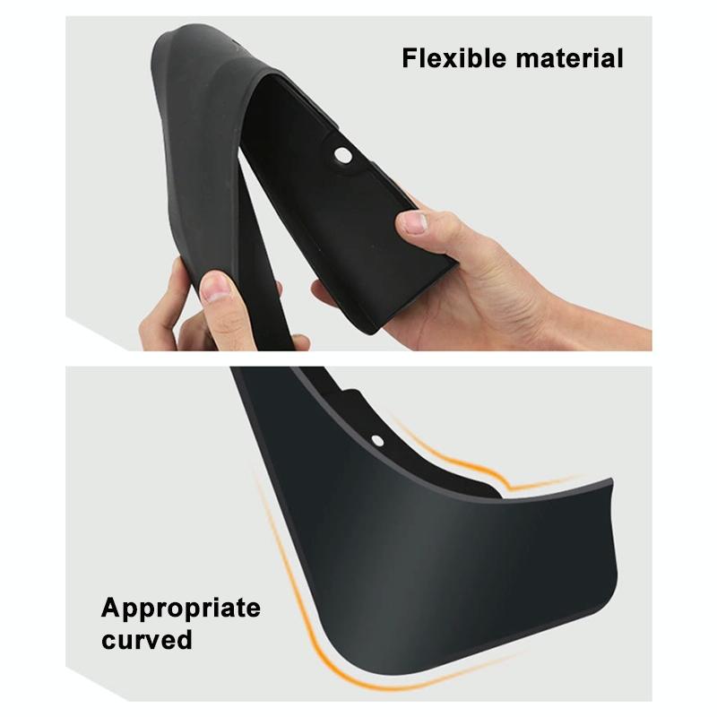 For Honda Fit Jazz 2011-2013 4Pcs / Set Car Auto Soft Plastic Splash Flaps Fender Guard