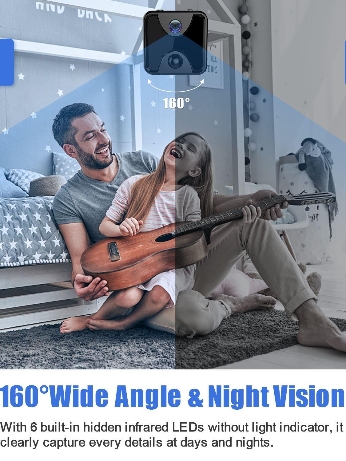 Wireless Wifi Home Security Camera With Night Vision And Remote Monitoring
