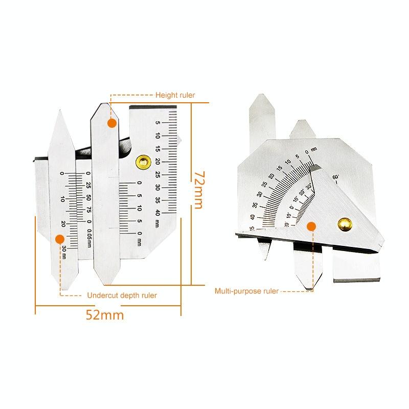 Stainless Steel Welding Ruler for Inspection - Measure Gauge