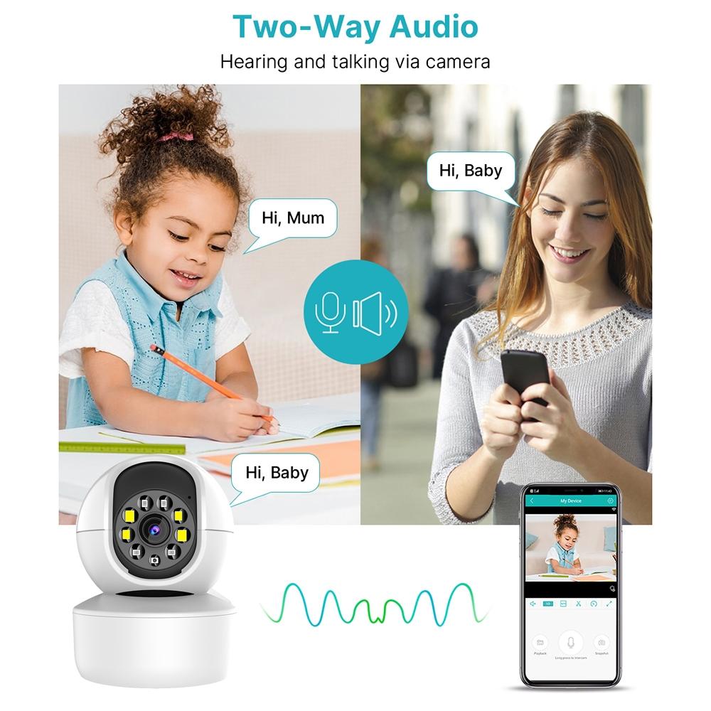 Smart Hd Wifi Camera With Night Vision And Two-Way Intercom