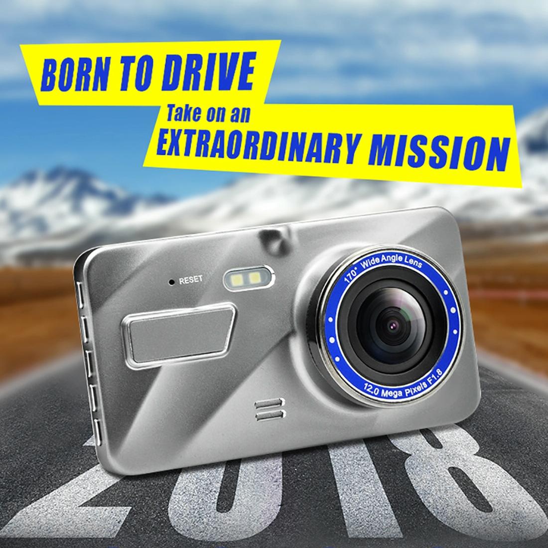 Full Hd 1080p Car Dvr with 170 Degree Wide Angle - 4 Inch Screen