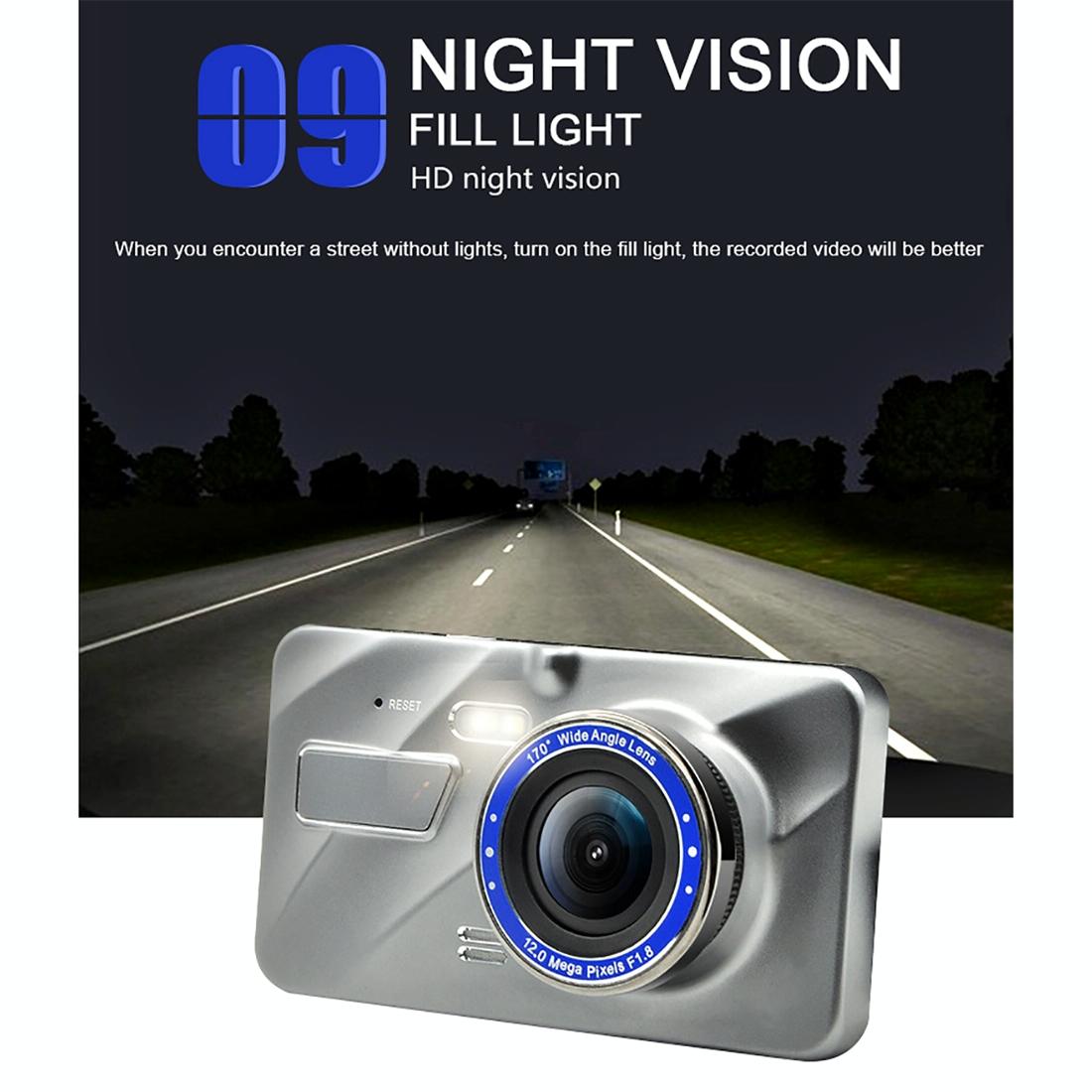 Full Hd 1080p Car Dvr with 170 Degree Wide Angle - 4 Inch Screen