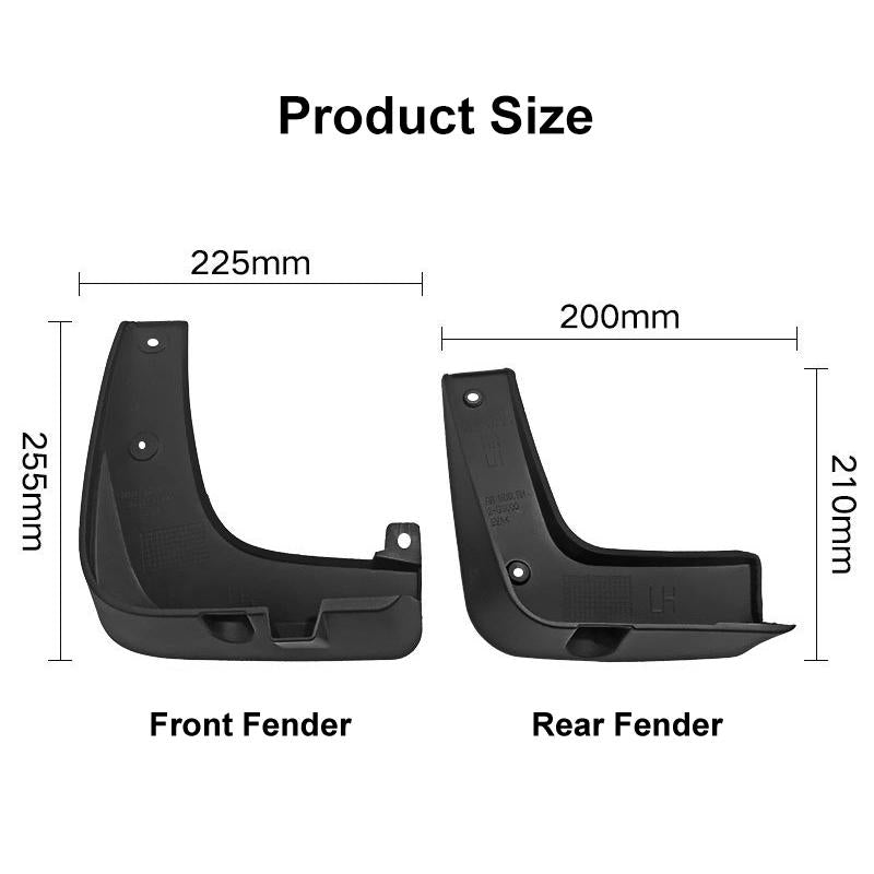 For Kia Niro De 2016-2019 4Pcs / Set Car Auto Soft Plastic Splash Flaps Fender Guard