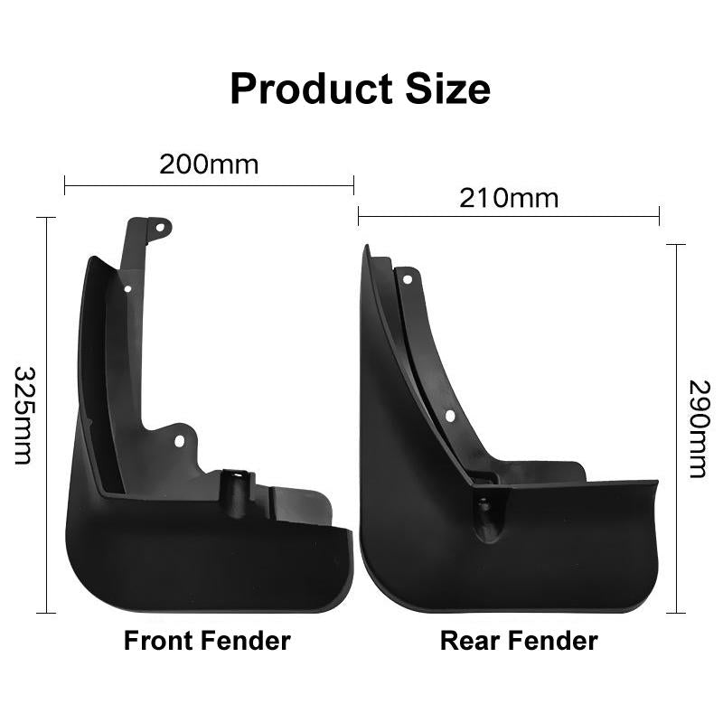 For Skoda Kamiq 2018-2022 4Pcs / Set Car Auto Soft Plastic Splash Flaps Fender Guard