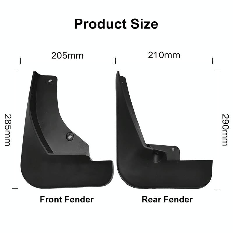 For Nissan Kicks 2017-2022 4Pcs / Set Car Auto Soft Plastic Splash Flaps Fender Guard