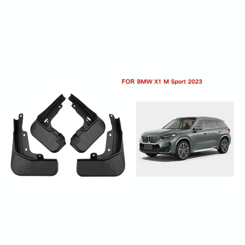 For Bmw X1 M Sports 2023 4Pcs / Set Car Auto Soft Plastic Splash Flaps Fender Guard