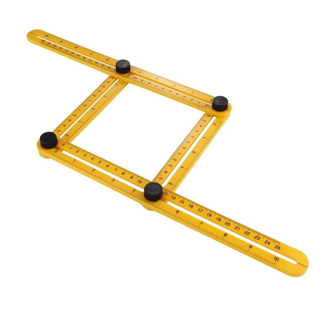 Handy Four-sided Angle Measuring Ruler for Diy Projects