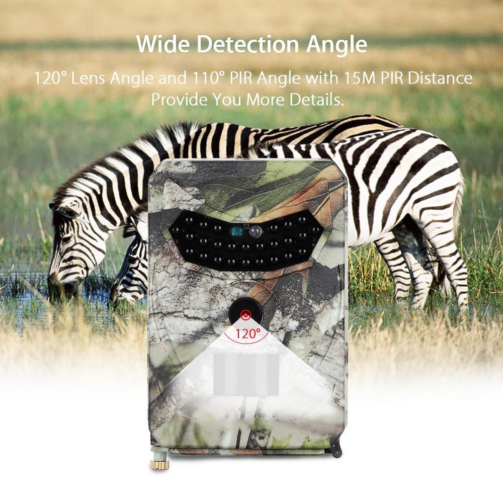 Waterproof Night Vision Hunting Trail Camera With Wide Angle And Pir Sensor