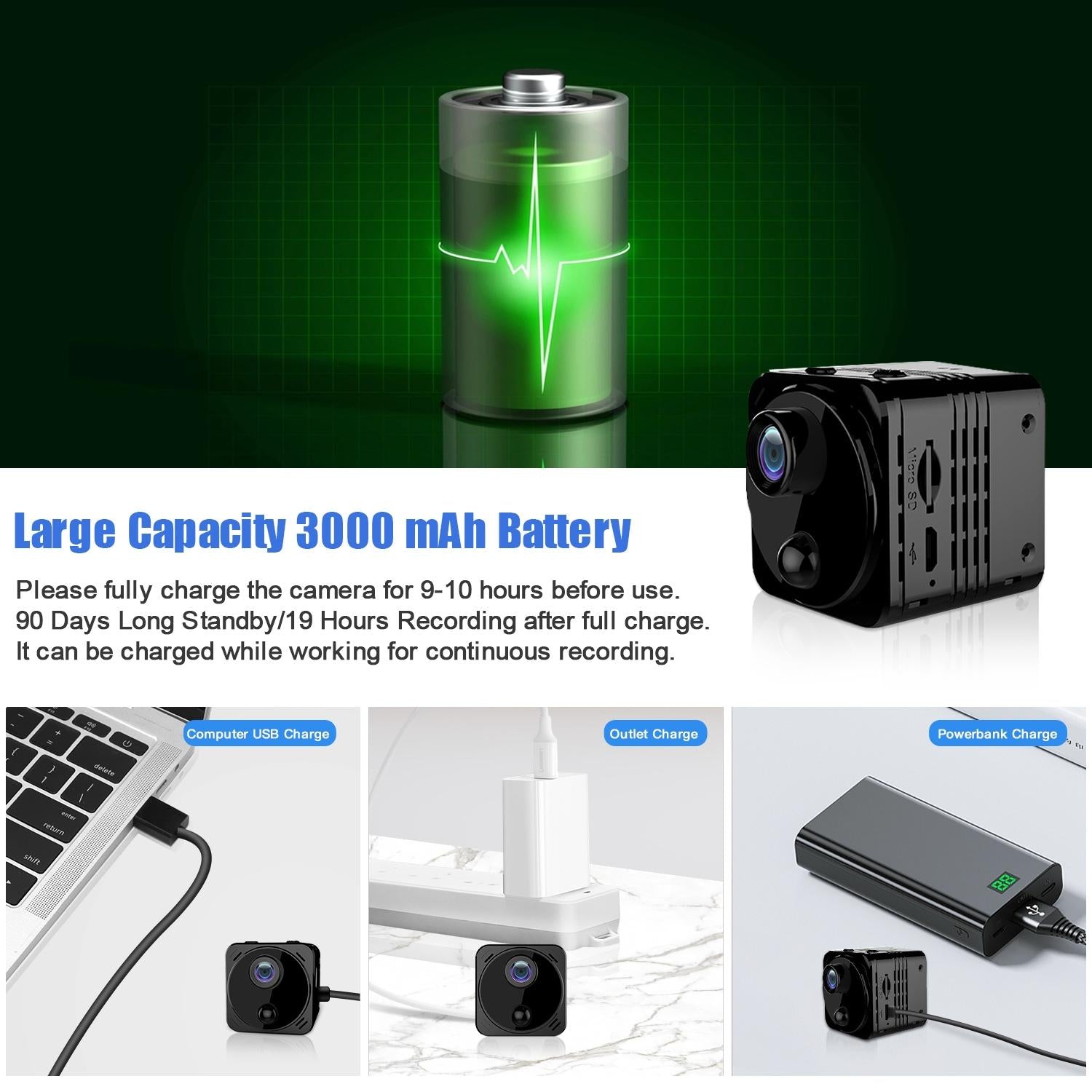Mini Hd Webcam With Night Vision For Remote Monitoring