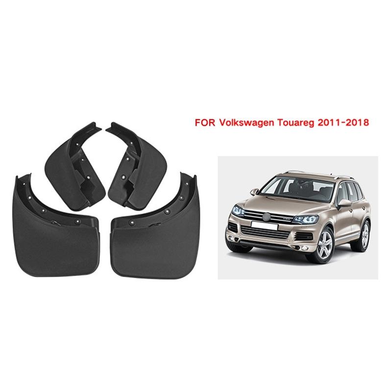 For Volkswagen Touareg 2011-2018 4Pcs / Set Car Auto Soft Plastic Splash Flaps Fender Guard