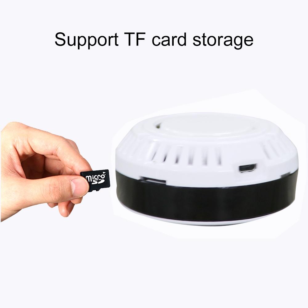Smart Wireless Wifi Ip Camera With Fisheye Wide Angle Lens - 1.0Mp Tf Card Support Up To 128Gb