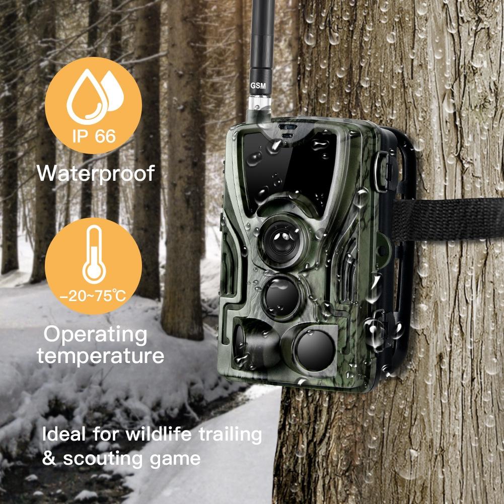 Waterproof Hunting Trail Camera With Night Vision - 120 Degree Pir Angle