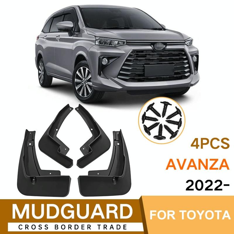 For Toyota Avanza 2022 4Pcs / Set Car Auto Soft Plastic Splash Flaps Fender Guard