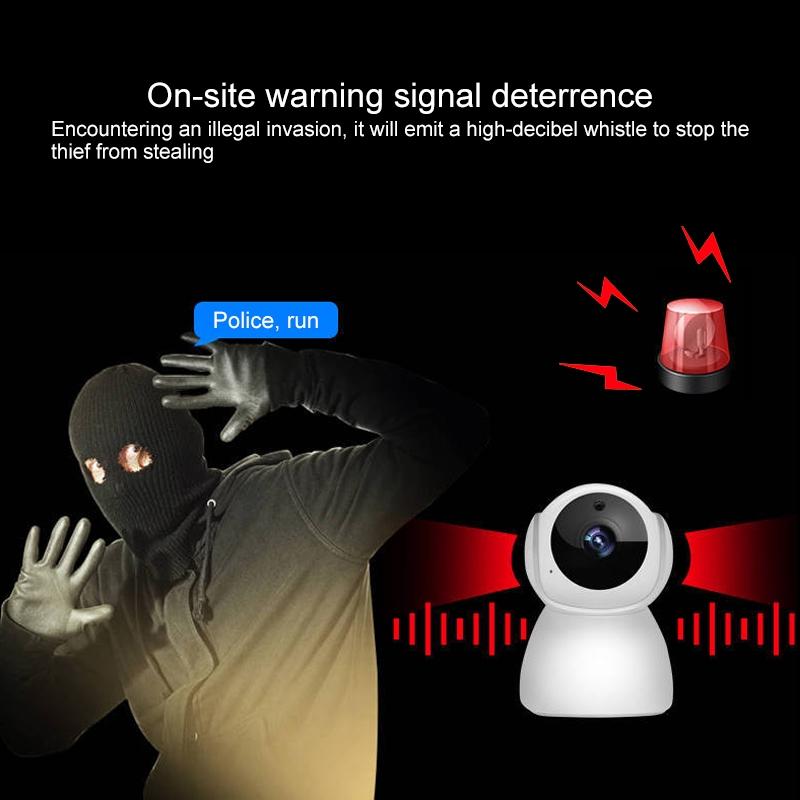Smart Wifi Camera With Night Vision - 720P Remote Control
