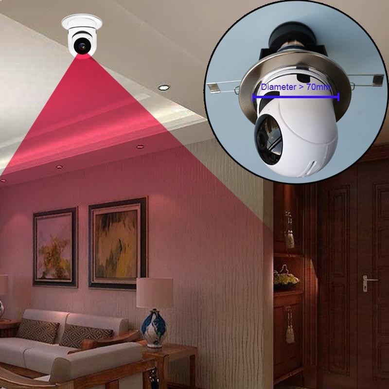 Smart Dual-Band Wifi Outdoor Light Bulb Camera - 1080P Hd Dual Light Source Infrared Night Vision Two-Way Audio Motion Detection Tf Card Support