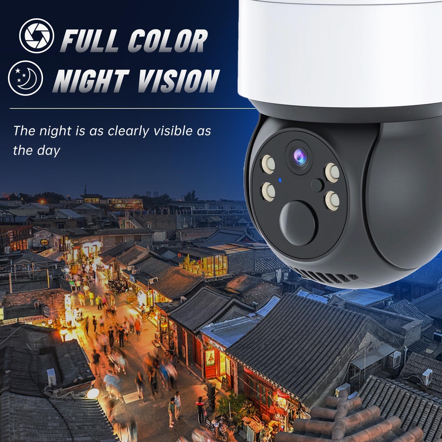 Wireless Solar Camera - 2Mp Hd Ip66 Waterproof - White