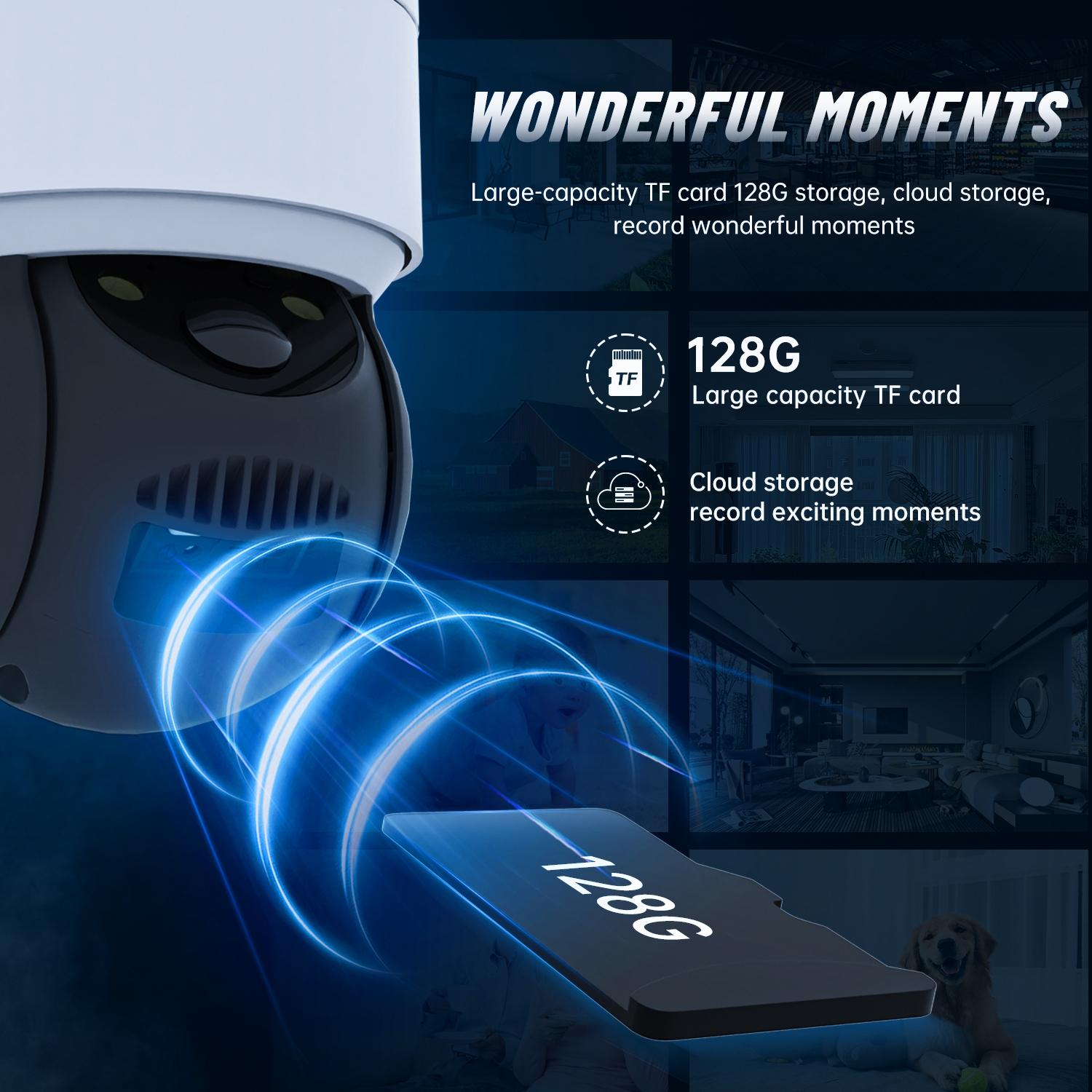 Wireless Solar Camera - 2Mp Hd Ip66 Waterproof - White