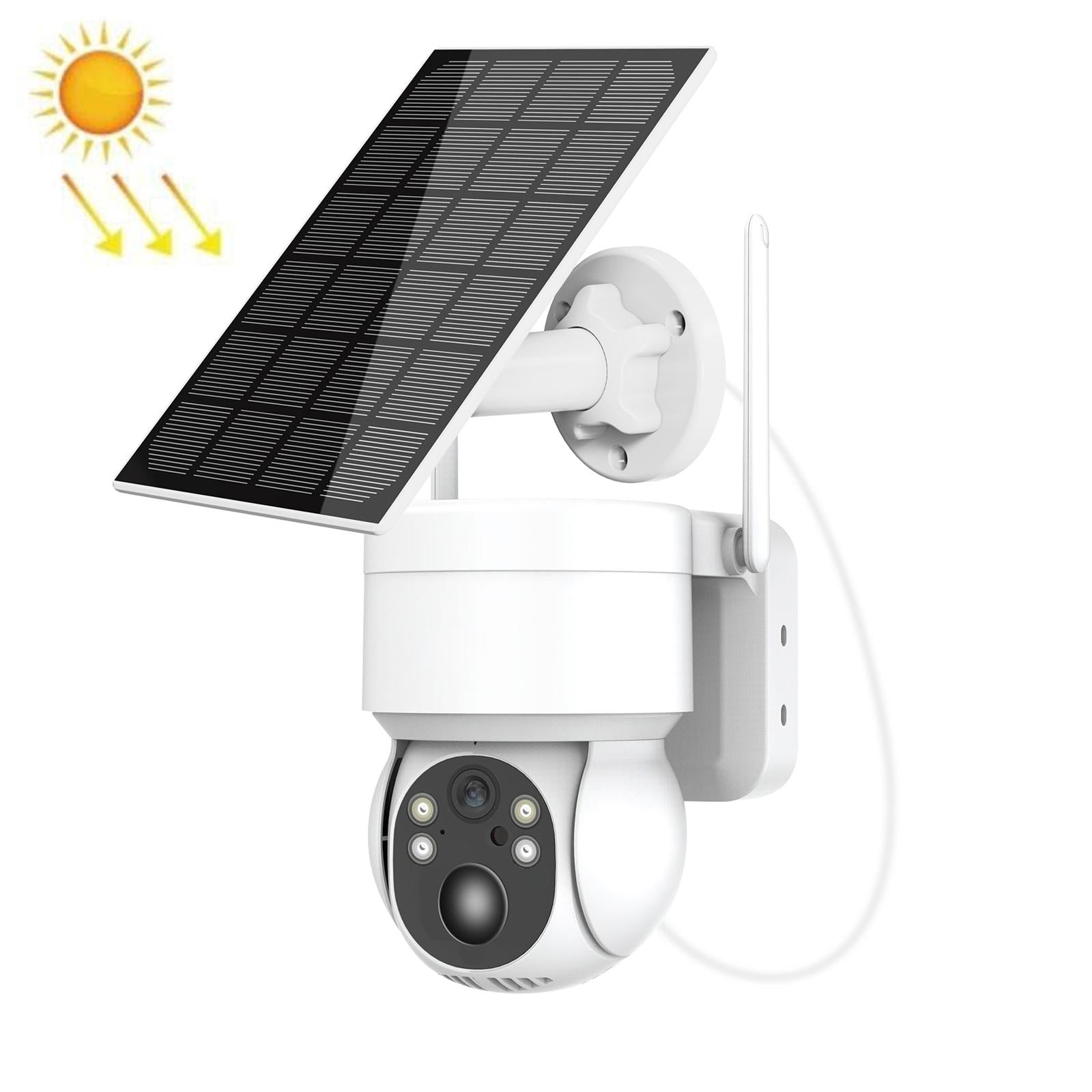 Wireless Solar Camera - 2Mp Hd Ip66 Waterproof - White
