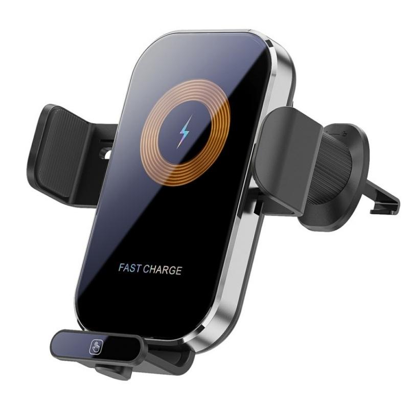Intelligent Wireless Car Vent Charger - 66w High Power - Silver