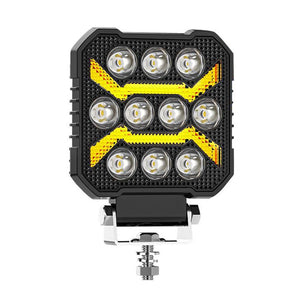 4 Inch Square Mixed Luminous Arch Bridge Angel Eye Car Work Light