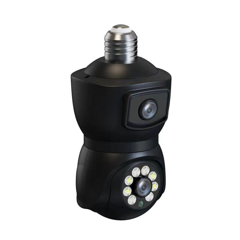 Smart Dual-Lens Motion Tracking Camera With Voice Intercom - White