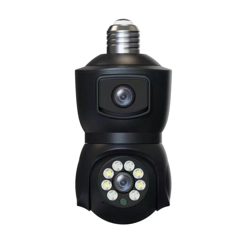Smart Dual-Lens Motion Tracking Camera With Voice Intercom - White