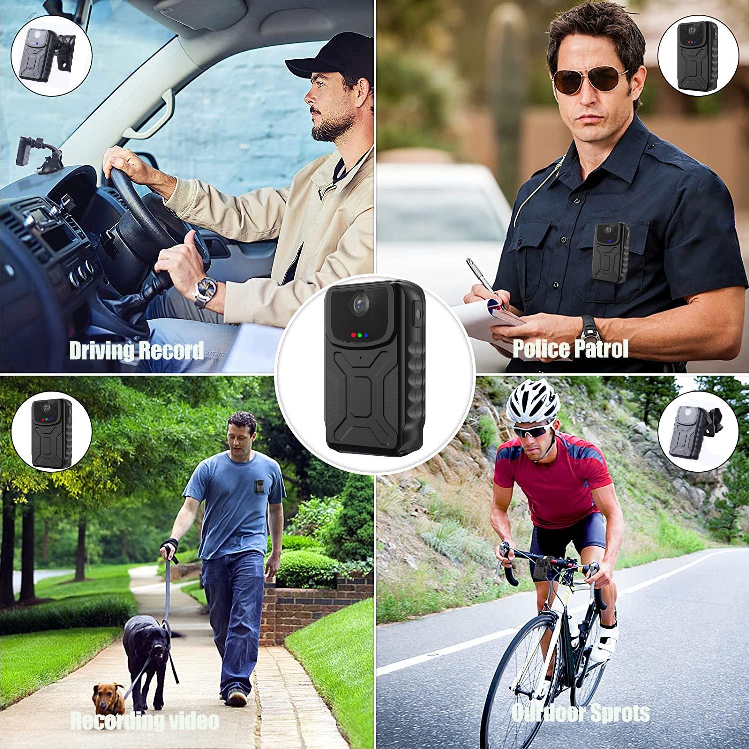Portable Mini Camera - 1080P 140 Degree Wide Angle Black